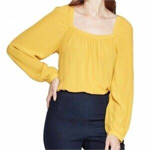 NWT A New Day Yellow Blouse - L